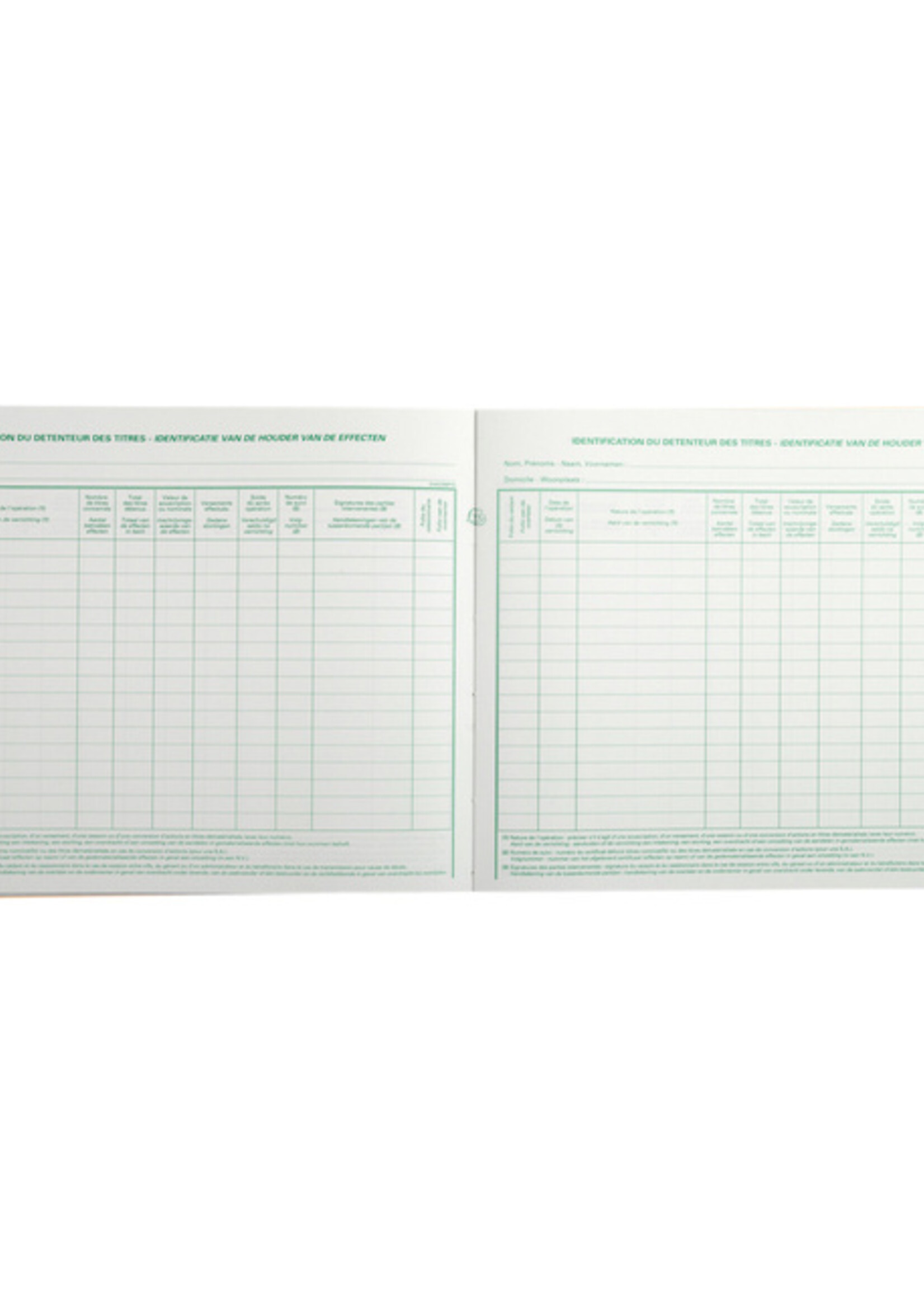 Exacompta Register Piqure effecten BV SLR 240x320 80vel geel