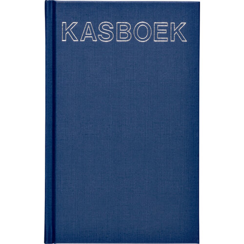 Office Kasboek 103x165mm 192blz 1 kolom blauw