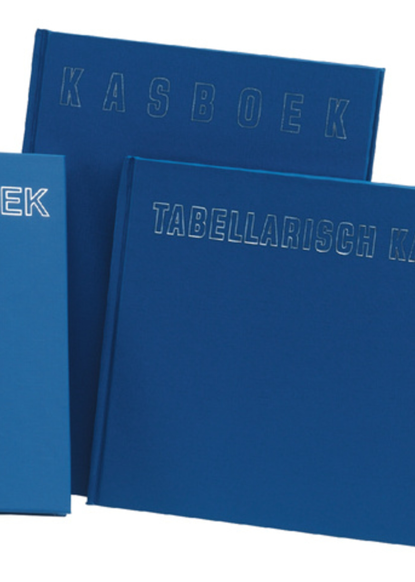 Office Kasboek 165x210mm 192blz 1 kolom blauw