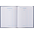 Office Kasboek 165x210mm 96blz 2 kolommen blauw