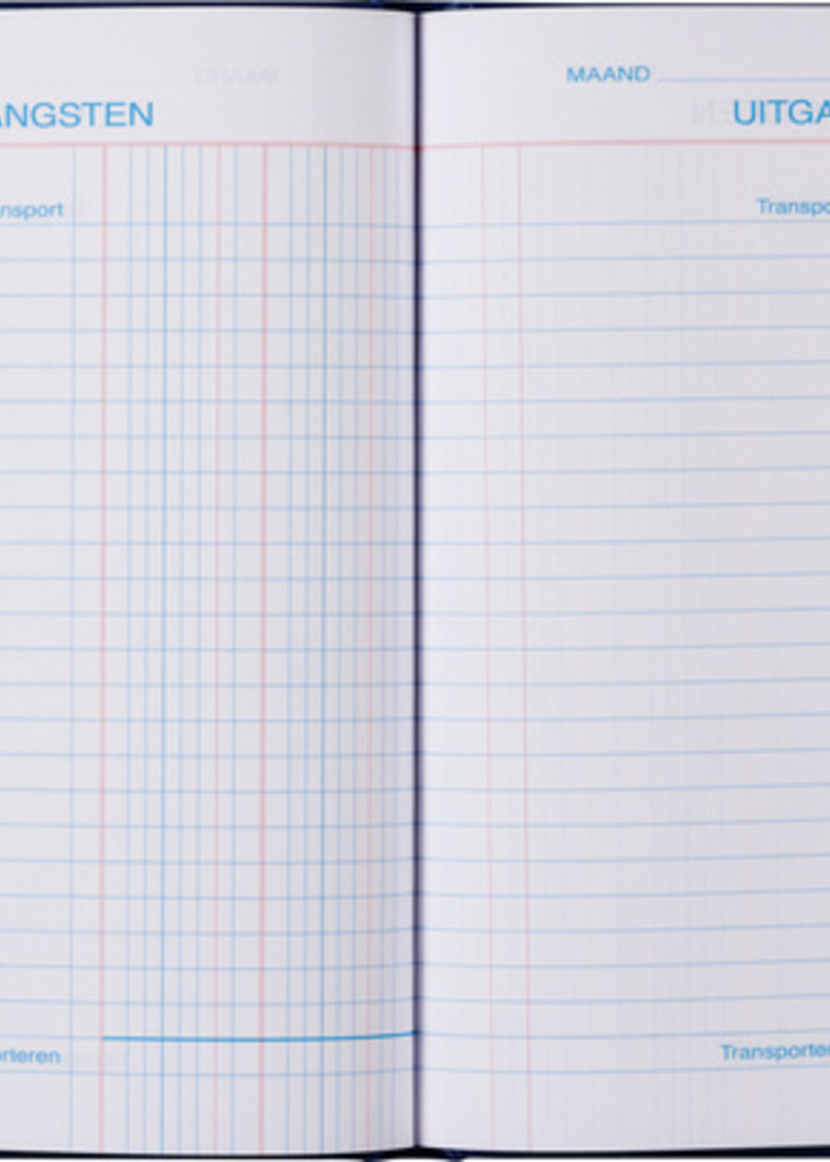 Office Livre de caisse 165x210mm 96 pages 2 colonnes bleu