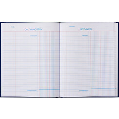 Livre de caisse 165x210mm 96 pages 2 colonnes bleu