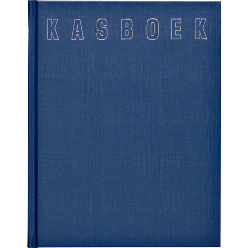 Office Kasboek 165x210mm 96blz 2 kolommen blauw