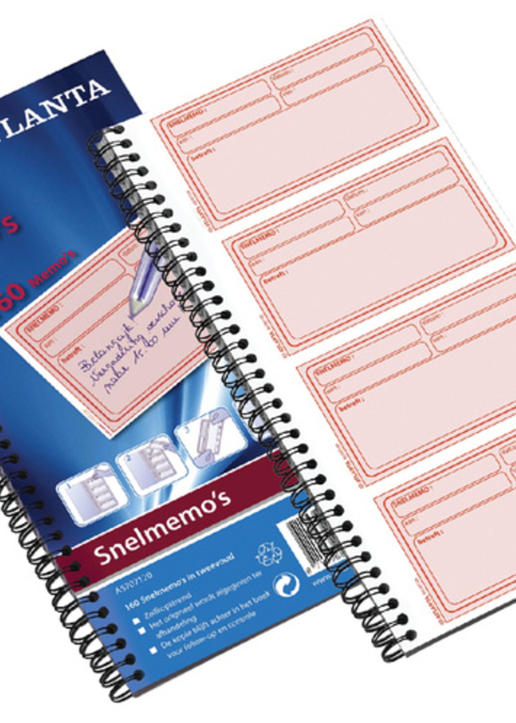 Atlanta Livre mémos rapides Atlanta 74x125mm 160x2 feuilles