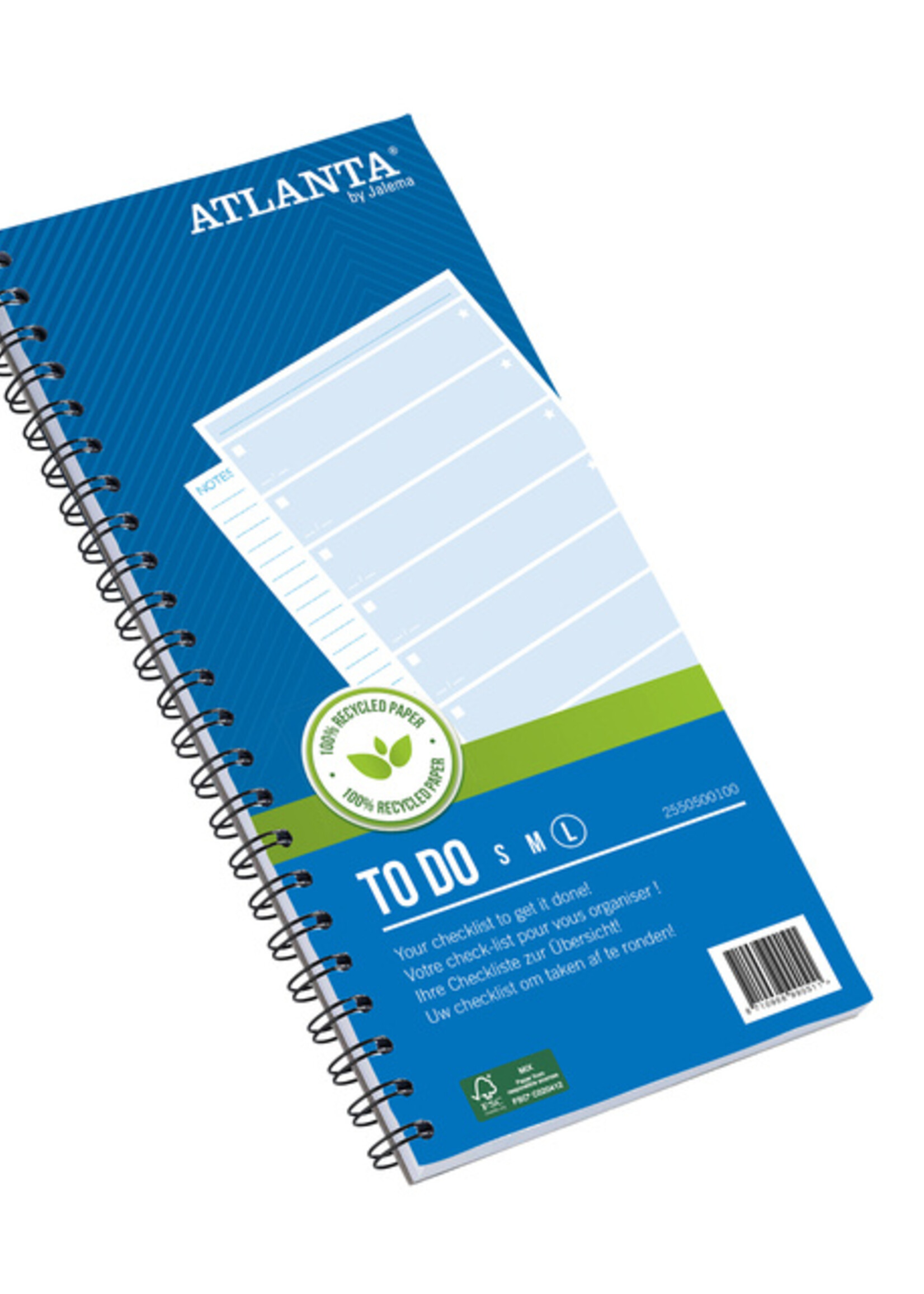 Atlanta Things To Do Atlanta 297x150mm 100 feuilles 70g bleu