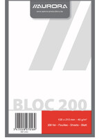 Aurora Kladblok Aurora 135x210mm 200vel blanco