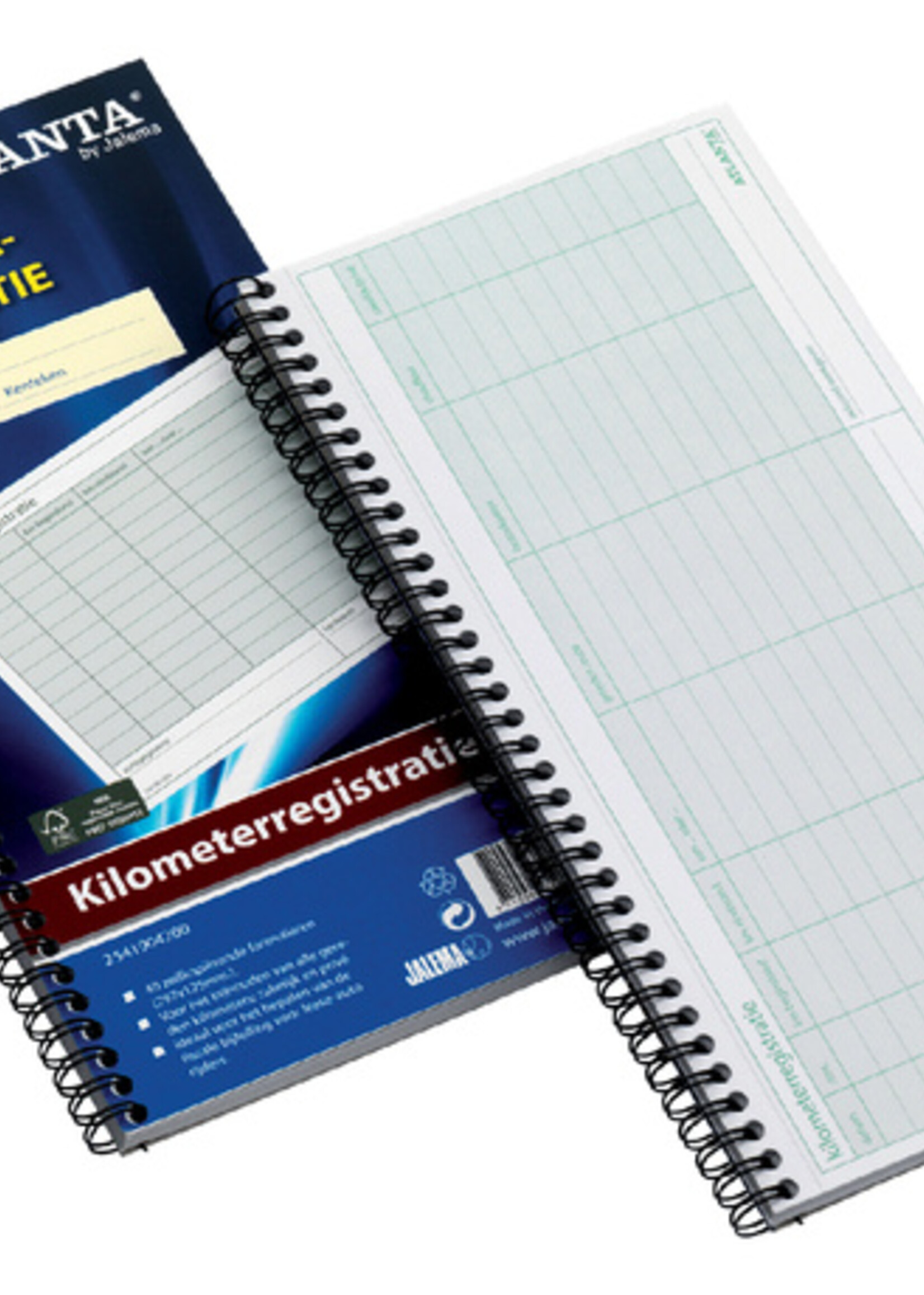 Atlanta Bloc d’enregistrement kilométrage Atlanta 40x 2 feuilles à spirale