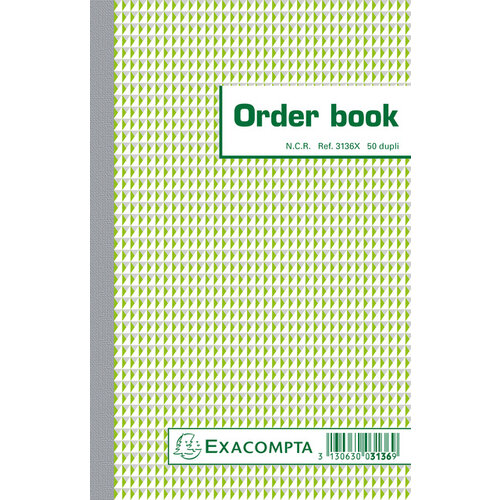 Exacompta Carnet de commande Exacompta 210x135mm 50x2 feuilles