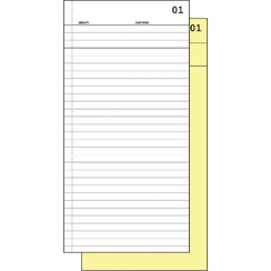 Carnet de commission Expres SI-30020 210x105mm 50x2 feuilles