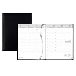 Agenda 2026 Quantore 7 jours/2 pages 4 langues noir