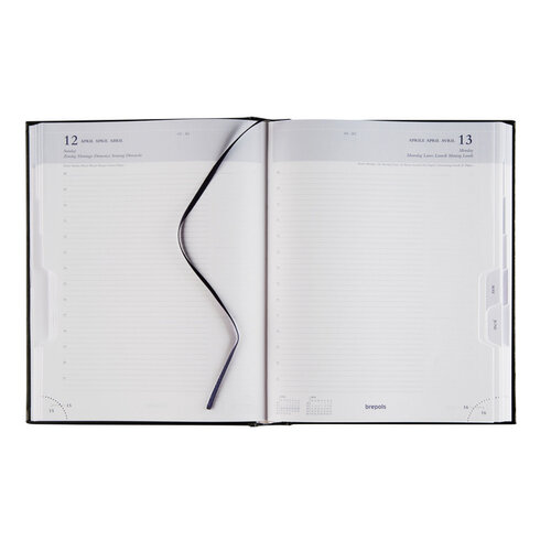 Brepols Agenda 2026 Brepols Ambassador 1 jour/1 page noir