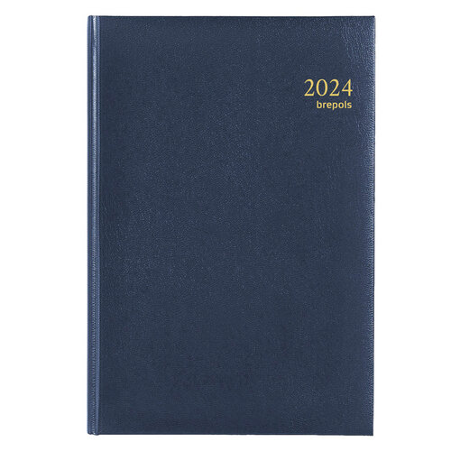 Brepols Agenda 2025 Brepols Saturnus Luxe 1dag/1pagina blauw