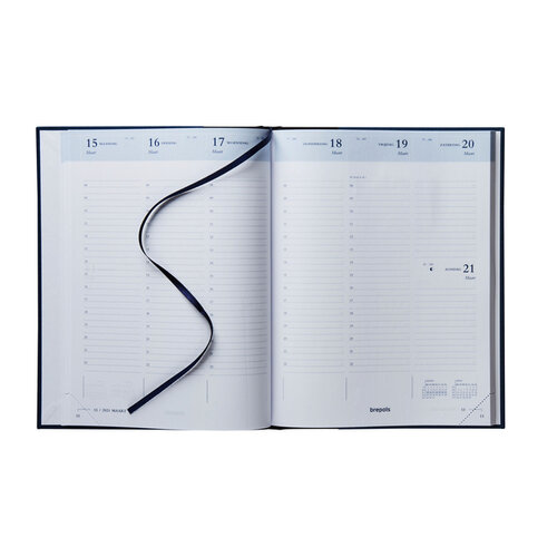 Brepols Agenda 2026 Brepols Timing Lima 7 jours/2 pages noir