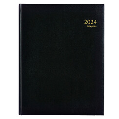 Agenda 2026 Brepols Concorde 7 jours/2 pages noir