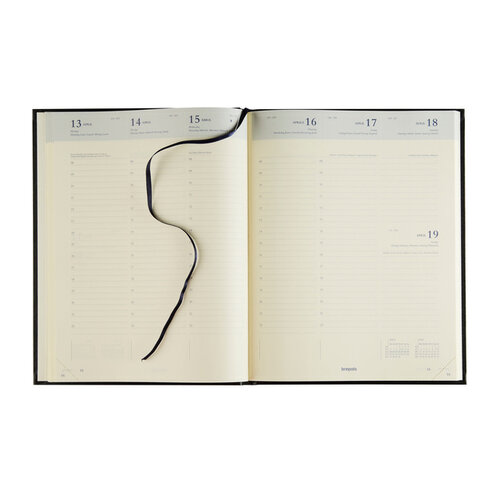 Brepols Agenda 2026 Brepols Concorde 7 jours/2 pages noir