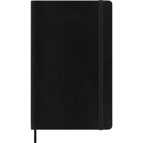 Moleskine Agenda 2024 Moleskine 12M Planner Weekly 7dag/1pagina large 130x210mm soft cover black