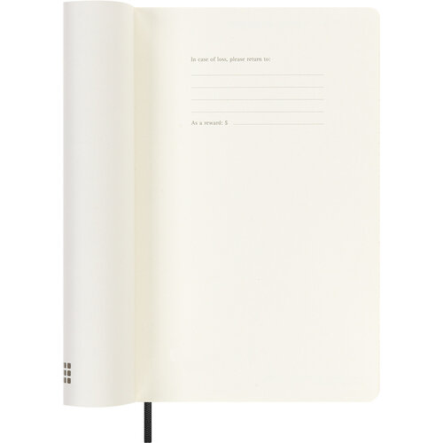 Moleskine Agenda 2024 Moleskine 12M Planner Weekly 7dag/1pagina large 130x210mm soft cover black