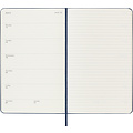 Moleskine Agenda 2023/2024 Moleskine 18M Planner Weekly 7dag/1pagina large 130x210mm hard cover saffier blauw