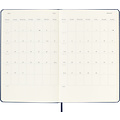 Moleskine Agenda 2023-2024 Moleskine Planner Weekly Large 130x210mm 18 mois 7 jours/1 page hard cover bleu saphir