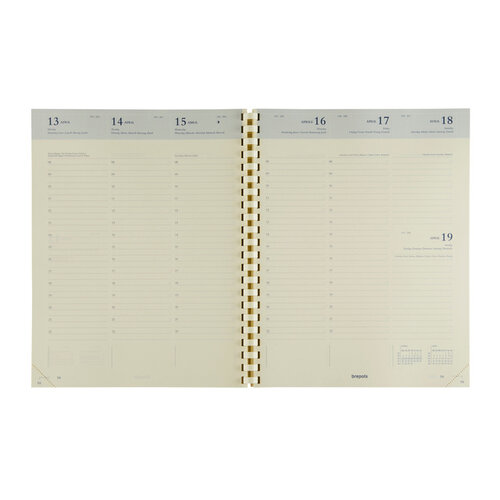 Brepols Agenda 2026 Brepols Concorde Calpe spirale 7 jours/2 pages noir