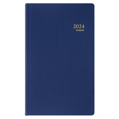 Agenda 2026 Brepols Breplan Seta 7 jours/1 page assorti noir bordeaux bleu