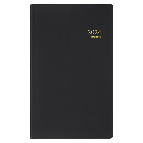 Brepols Agenda 2026 Brepols Breplan Seta 7 jours/1 page assorti noir bordeaux bleu