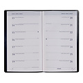 Brepols Agenda 2026 Brepols Breplan Seta 7 jours/1 page assorti noir bordeaux bleu