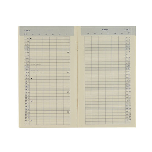 Brepols Recharge agenda 2026 Brepols Plan-O-Rama 1 mois/2 pages