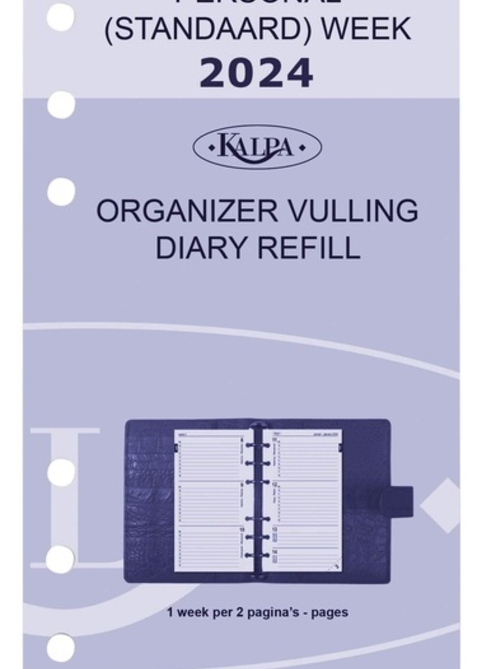 Kalpa Recharge agenda 2026 Kalpa Personal boîte année 7jours/2pages