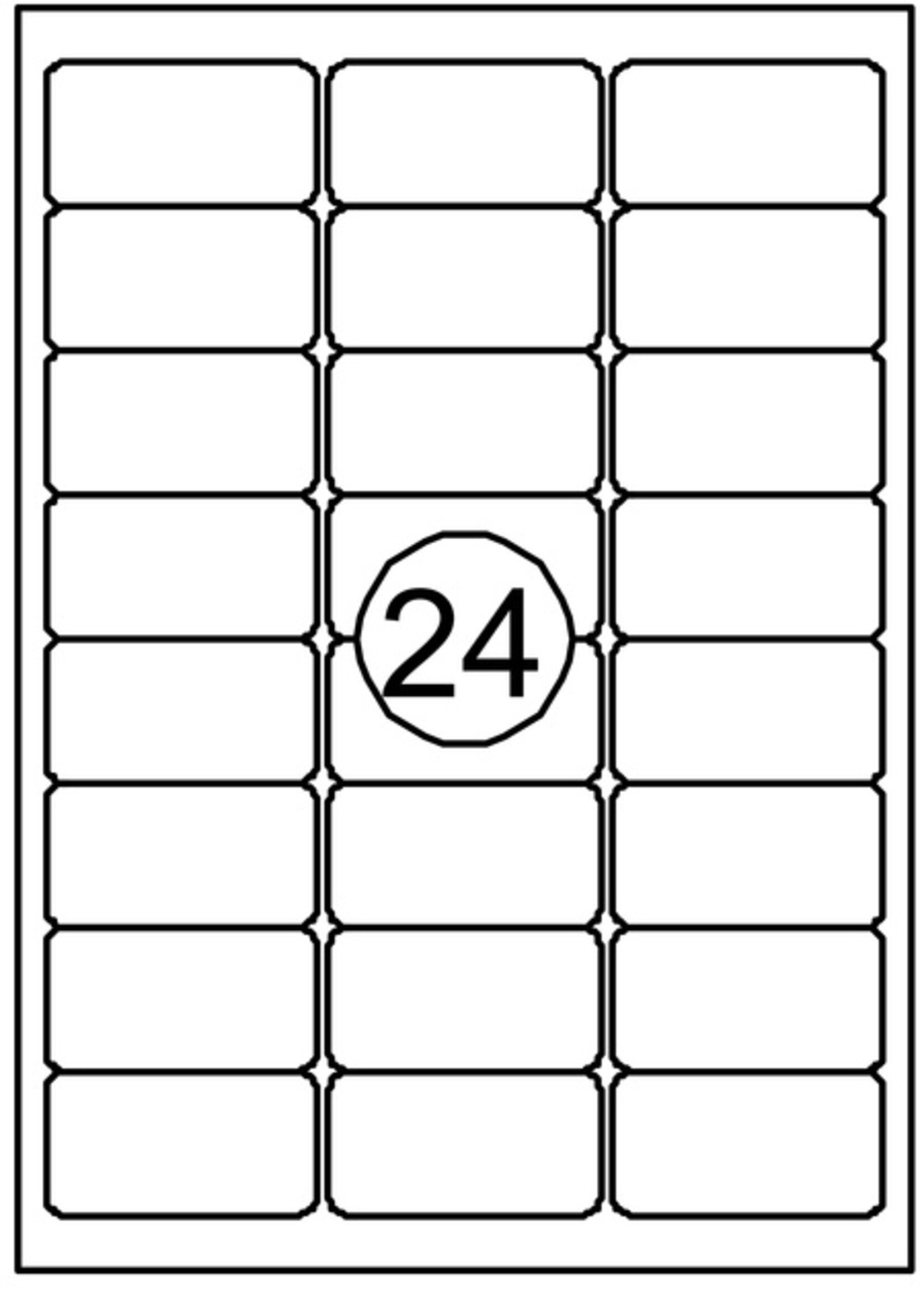Quantore Etiket Quantore 63.5x33.9mm 2400stuks