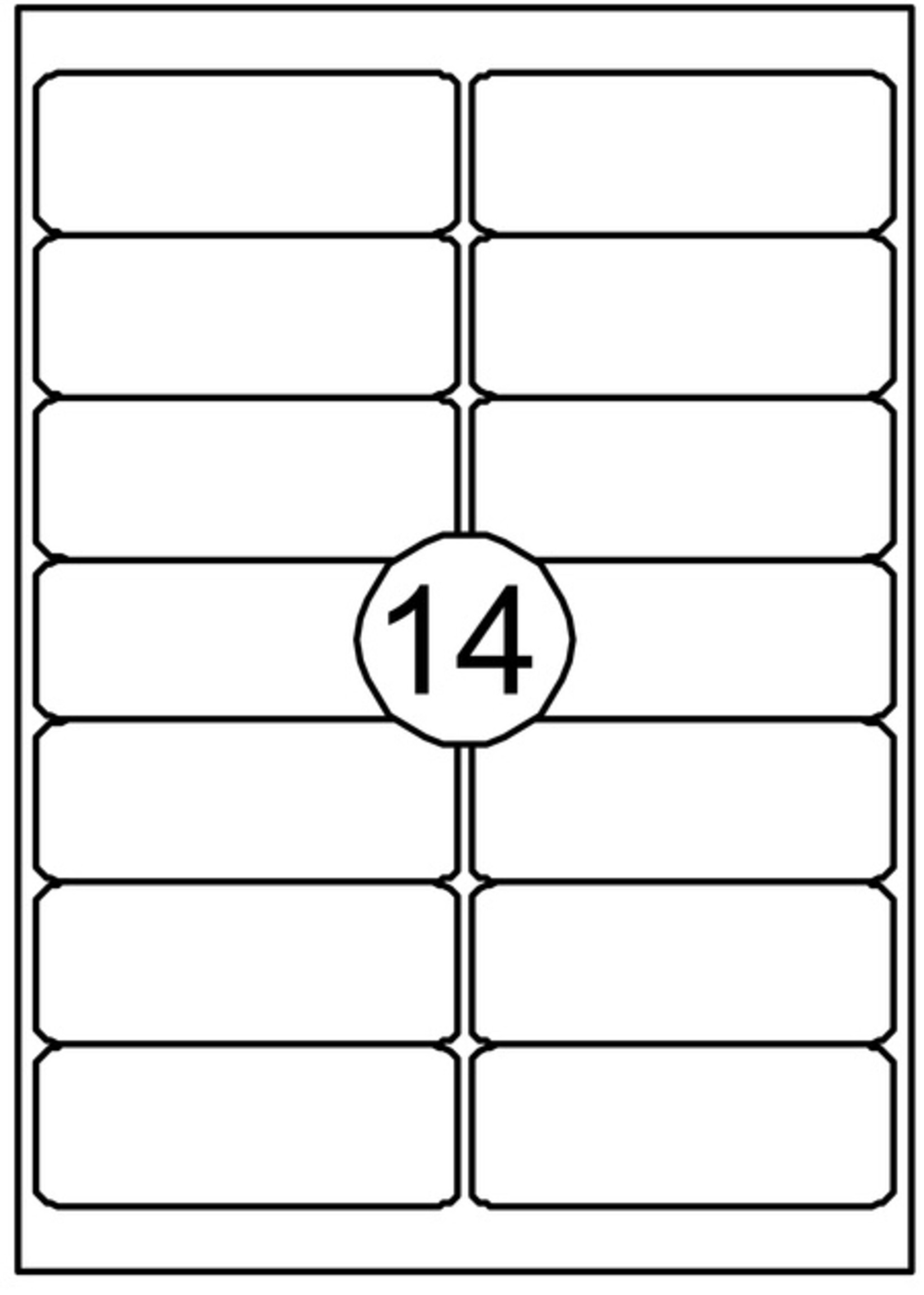 Quantore Etiquette Quantore 99,1 x38,1mm 210 pièces