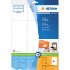 Etiquette HERMA Premium 8644 70x37mm blanc 240 pièces