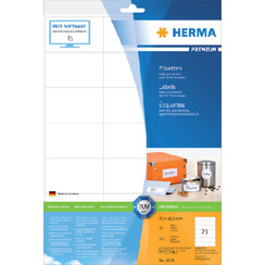 Etiquette HERMA Premium 8634 70x42,3mm blanc 210 pièces