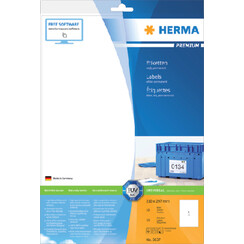 Etiket HERMA 8637 210x297mm A4 premium wit 10stuks