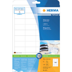 Etiket HERMA 5051 48.3x25.4mm premium wit 1100stuks