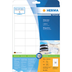 Etiquette HERMA Premium 4200 48,3x33,8mm blanc 800 pièces