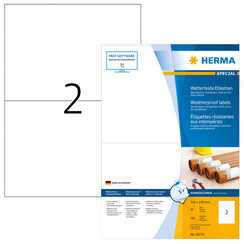 Etiket HERMA 10774 210x148mm weerbestendig wit 160stuks