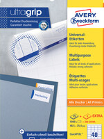 Avery Zweckform Etiket Avery Zweckform 4780 48.5x25.4mm wit 1000stuks