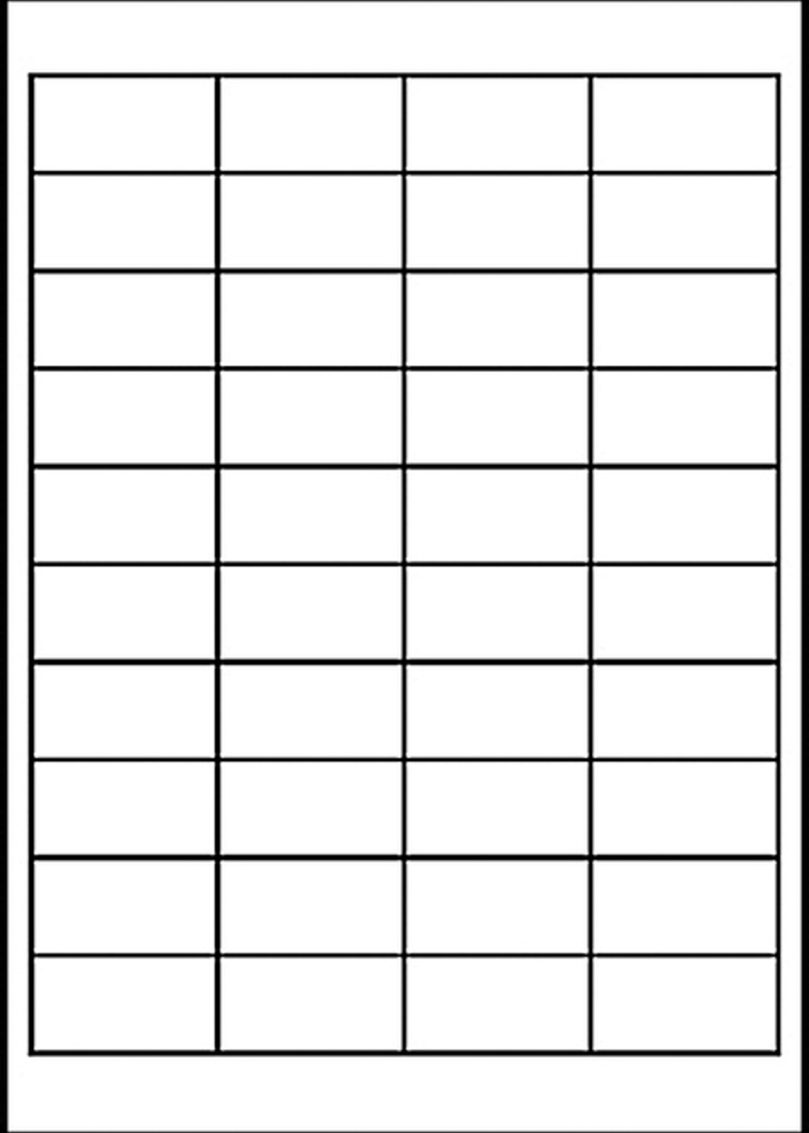 Avery Zweckform Etiket Avery Zweckform 4780 48.5x25.4mm wit 1000stuks