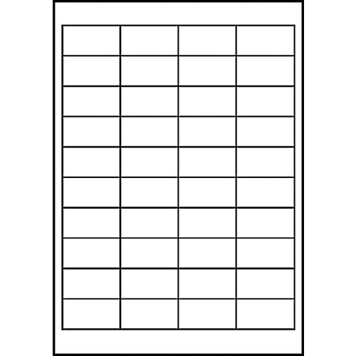 Avery Zweckform Etiket Avery Zweckform 3657 48.5x25.4mm wit 4000stuks