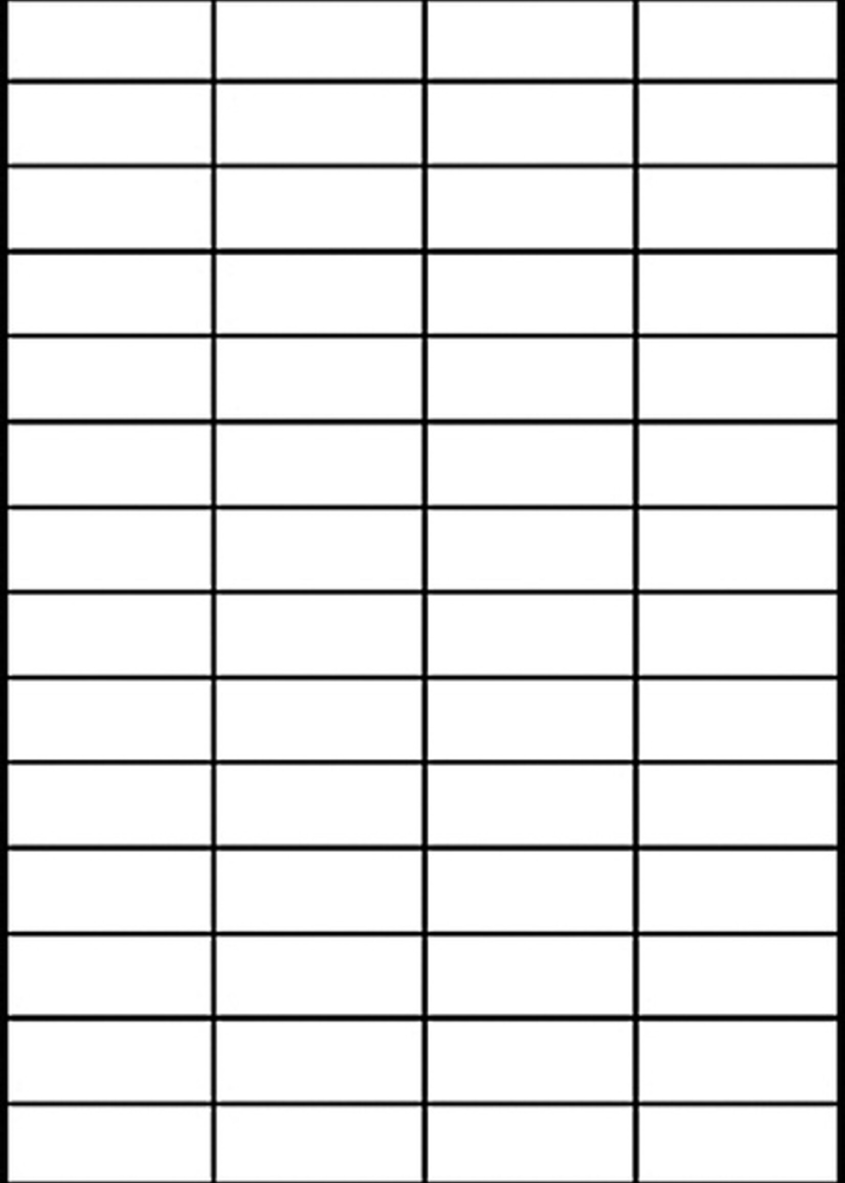 Avery Zweckform Etiket Avery Zweckform 3668 52.5x21.2mm wit 5600stuks