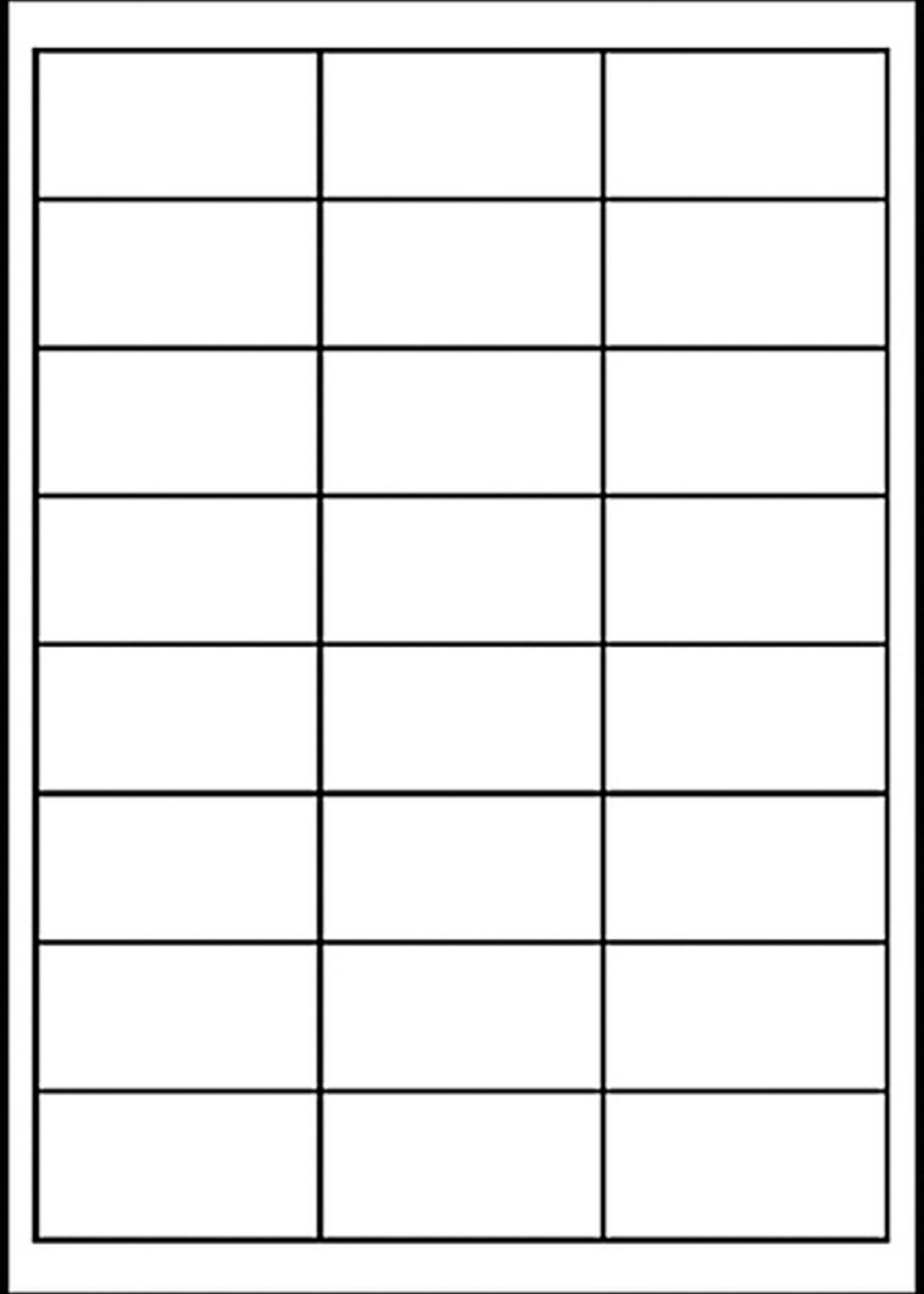 Avery Zweckform Etiquette Avery Zweckform 3658 64,6x33,8mm blanc 2400 pièces