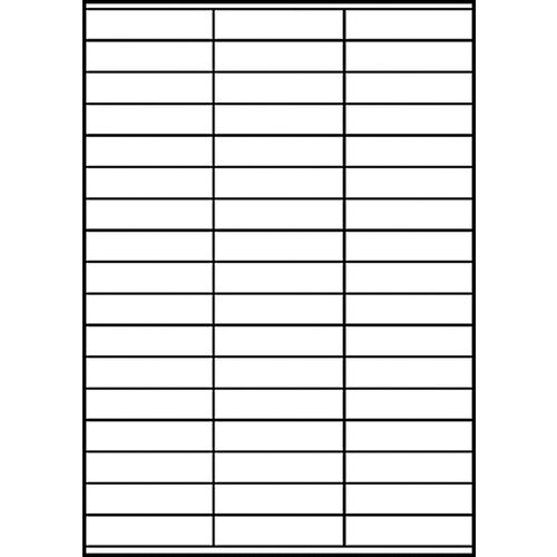 Avery Zweckform Etiket Avery Zweckform 3420 70x16.9mm wit 5100stuks