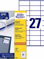 Avery Zweckform Etiquette Avery Zweckform 3479 70x32mm blanc 2700 pièces