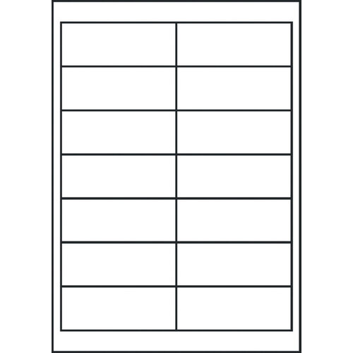Avery Zweckform Etiket Avery Zweckform 3678 97x37mm wit 1400stuks