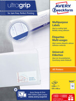 Avery Zweckform Etiket Avery Zweckform 3424 105x48mm wit 1200stuks