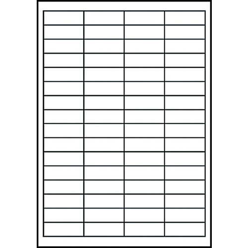 Avery Zweckform Etiket Avery Zweckform 3667-200 48.5x16.9mm wit 12800stuks