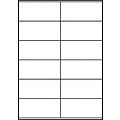 Avery Zweckform Etiket Avery Zweckform 3424-200 105x48mm wit 2400stuks