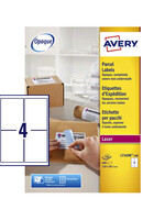 Avery Etiket Avery L7169B-100 99.1x139mm blockout 400stuks