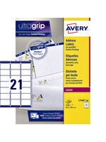 Avery Etiquette Avery L7160-100 63,5x38,1mm blanc 2100 pièces